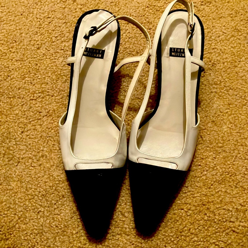 Stuart weitzman spectator slingbacks.